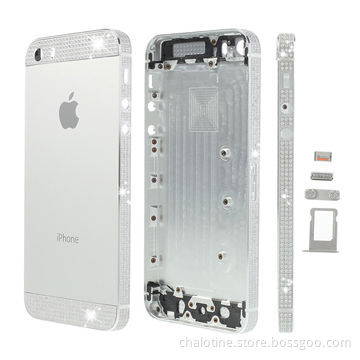 Diamond silver housing for iPhone 5S